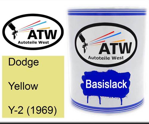 Dodge, Yellow, Y-2 (1969): 1L Lackdose, von ATW Autoteile West.